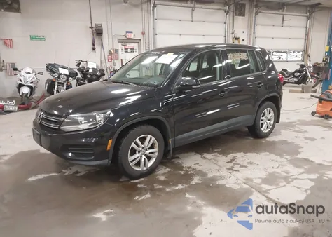 2014 Volkswagen Tiguan S from USA, damaged, VIN WVGBV3AX1EW517492